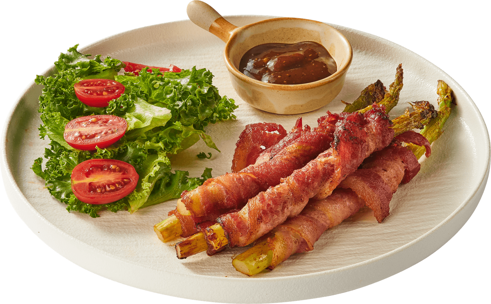 Thịt Xông Khói Cuộn Măng Tây — Bare & Bloom brunch dish