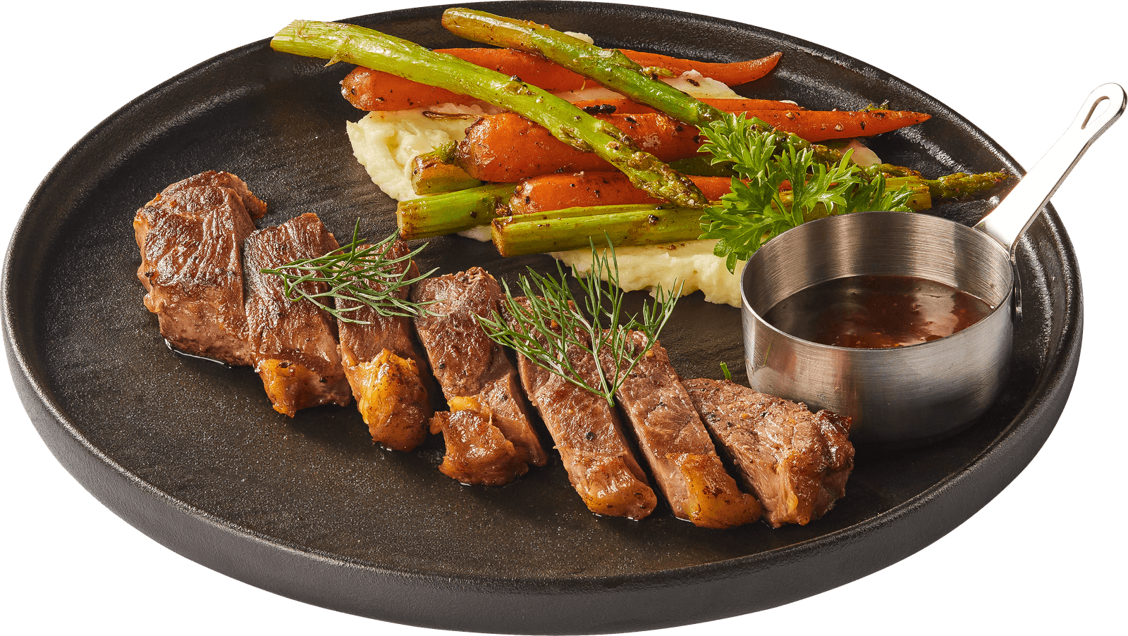 Bò Bít Tết Kèm Khoai Tây Nghiền — Bare & Bloom brunch dish